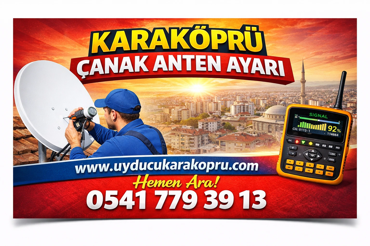 Karaköprü Çanak Anten Ayarı